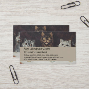 Carte De Visite La célébration de la licence du chat