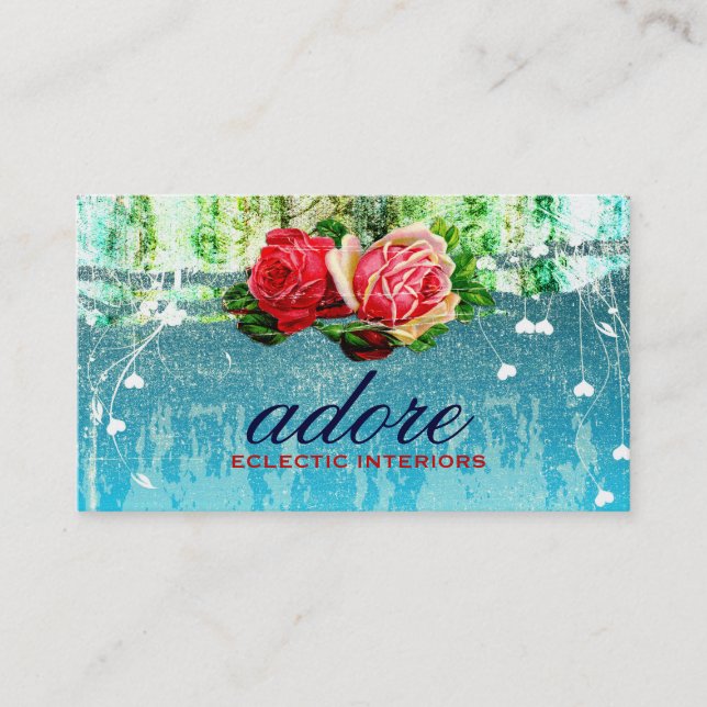 Carte De Visite La CHROMATOGRAPHIE GAZEUSE adorent dans le bleu de (Devant)