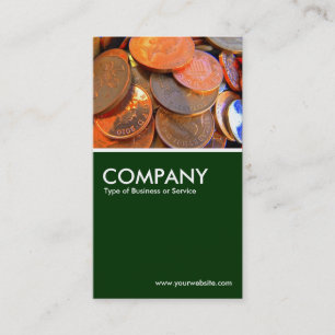 Carte De Visite La couleur de l'argent - Vert foncé