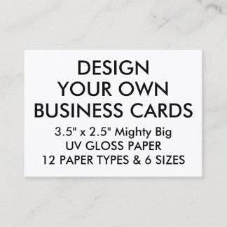 Carte De Visite La coutume a personnalisé le LUSTRE 3,5"" les