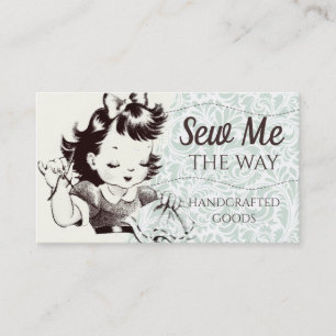 Carte De Visite La couture Vintage de la broderie