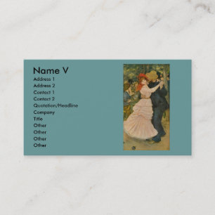 Carte De Visite La danse de Pierre-Auguste Renoir chez Bougival