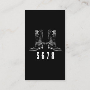 Carte De Visite La danse en ligne Beat Cowboy Casquette Western Bo