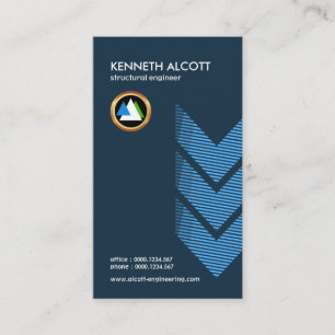 Carte De Visite La flèche structurelle créative simple raye