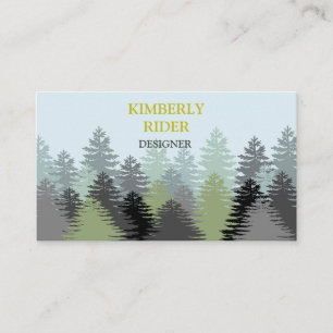 Carte De Visite La forêt arborée
