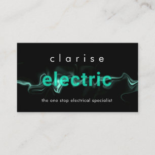 Carte De Visite La foudre alimente la source électrique
