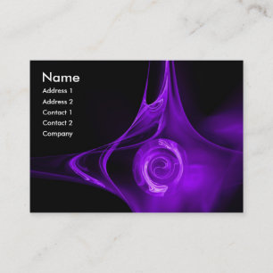 Carte De Visite La FRACTALE S'EST LEVÉE 1 noir pourpre lumineux