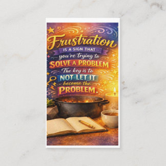 Carte De Visite # La frustration est un signe que vous essayez de 