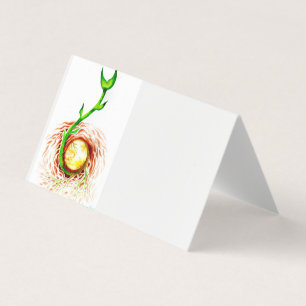 Carte De Visite La graine de l'estampille à feuilles mobiles