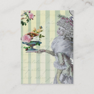 Carte De Visite La Lettre D’amour avec tag merci/swing
