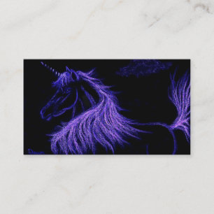 Carte De Visite la licorne rêve la lavande