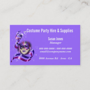 Carte De Visite La location de costume costumée PERSONNALISENT