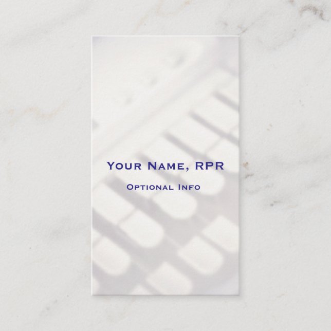 Carte De Visite La machine verticale de Steno verrouille le (Devant)