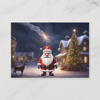 Carte De Visite La magie de Noël est en l'air et la nouvelle année