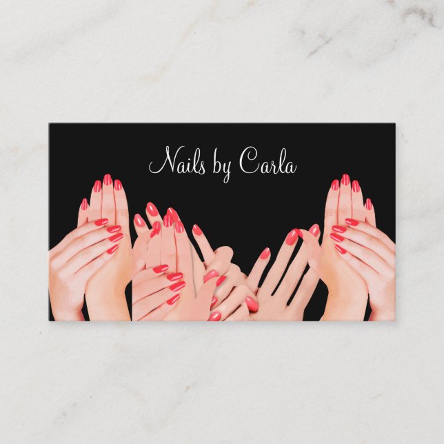 Carte De Visite La manucure de Beauty Nails (Devant)