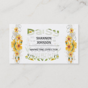 Carte De Visite La marguerite, marguerite me donnent que la