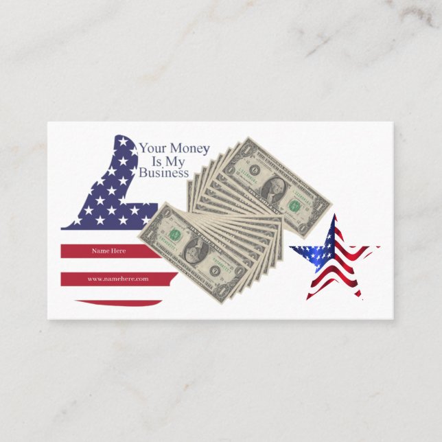 Carte De Visite La monnaie compte (Devant)