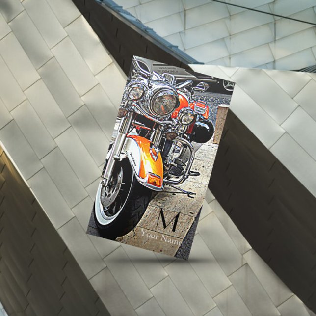 Carte De Visite La moto orange (Créateur téléchargé)