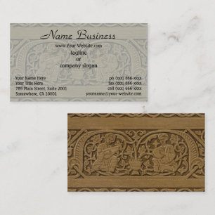 Carte De Visite La Musique, Décoration Arabesque Vintage