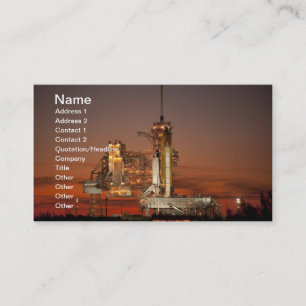 Carte De Visite La NASA de lancement de navette spatiale de