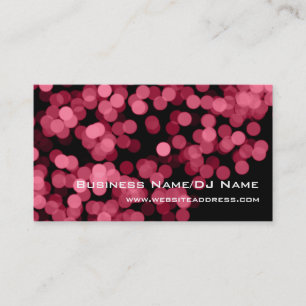 Carte De Visite La partie rose allume (musique ou le DJ) des