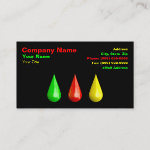 Carte De Visite la peinture 3D colorée se laisse tomber (GRY)
