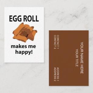 Carte De Visite La Poupée D'Oeufs Me Rend Joyeux La Poupée D'Oeufs