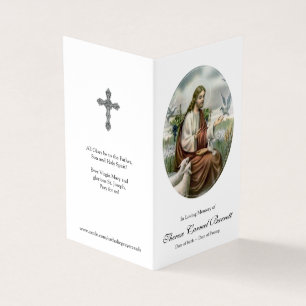 Carte De Visite La prière catholique carde   Acto de Contricion