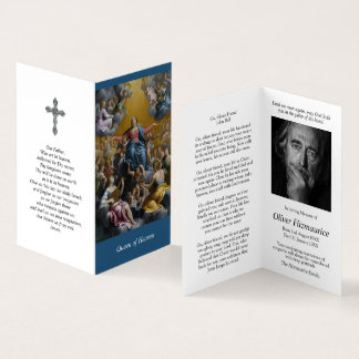 Carte De Visite La prière catholique carde | l'hypothèse