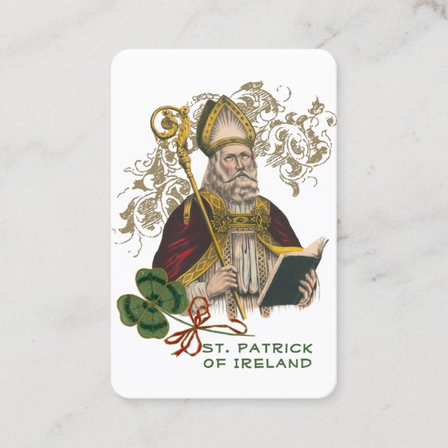 Carte De Visite La prière catholique de la Saint-Patrick (Devant)