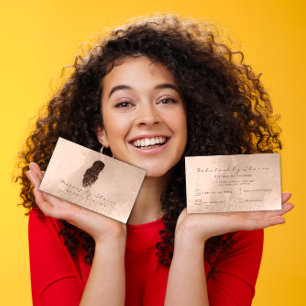 Carte De Visite La raboteuse de cheveux de maquillage fouette le