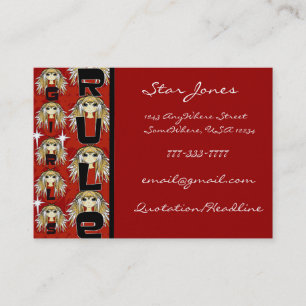 Carte De Visite La règle des filles d'Anime