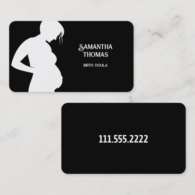 Carte De Visite La sage-femme Doula Lactation (Devant / Derrière)