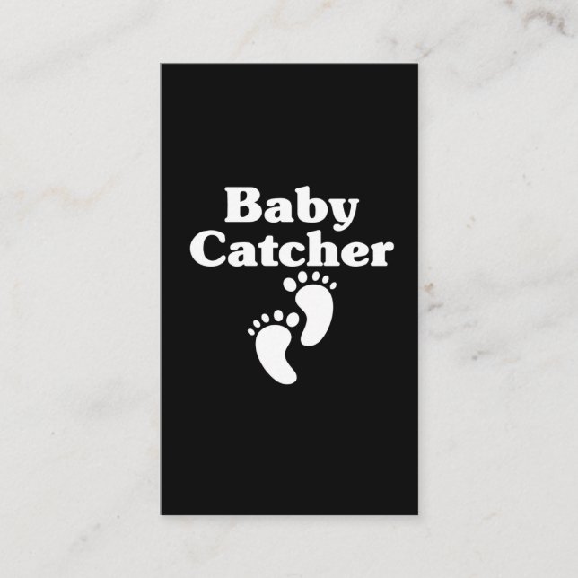Carte De Visite La sage-femme du bébé catcher Cute Doula (Devant)