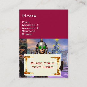 CARTE DE VISITE LA SAINT-SYLVESTRE D'UN CYBORG