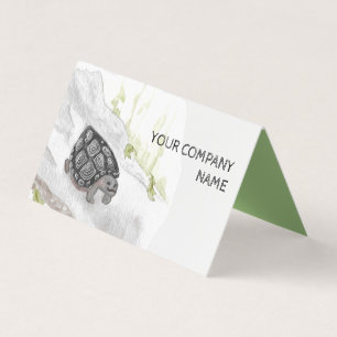 Carte De Visite La tortue de la faune de la Watercolor