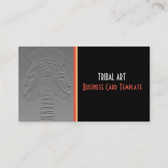 Carte De Visite La Tribale africaine des jumeaux (Devant)