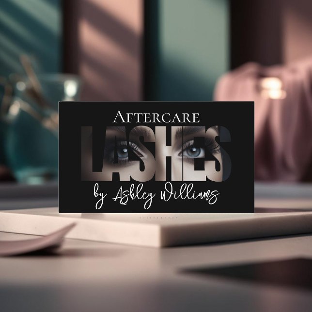 Carte De Visite La typographie moderne "LASHER by" (Créateur téléchargé)