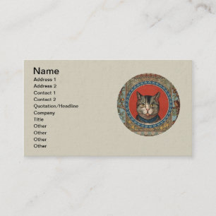 Carte De Visite La vie de chat vintage pour chat classique victori