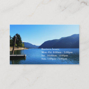 Carte De Visite Lac Bleu, ciel, moutain paysagiste professionnel
