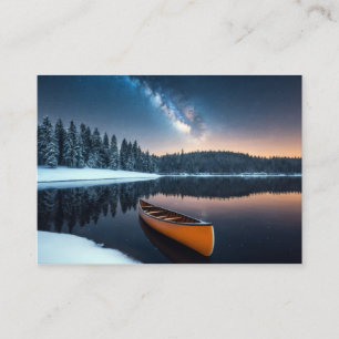 Carte De Visite Lac Nature Extérieur Paysage Calme Tranquille Rela
