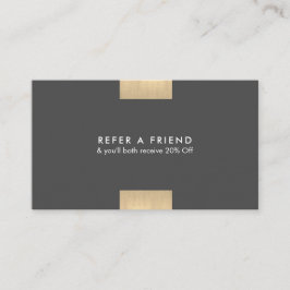 Carte De Visite L'accent moderne élégant d'or de KraftPrinted chic