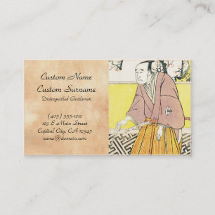 Carte De Visite L'acteur Onoye Matsusuke I en tant qu'homme tenant