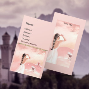 Carte De Visite Lady et Unicorn