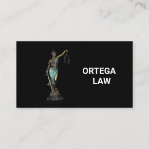 Carte De Visite Lady Justice on Black 2020