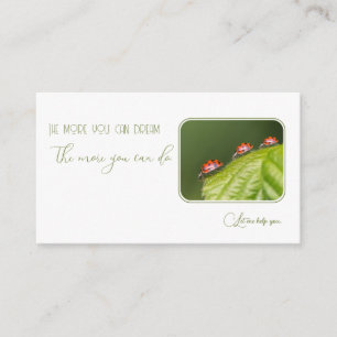 Carte De Visite Ladybugs pour psychologues et psychothérapeutes