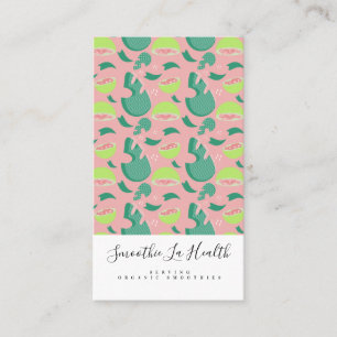 Carte De Visite Lait frappé Smoothie Fruit Motif Guave Rose