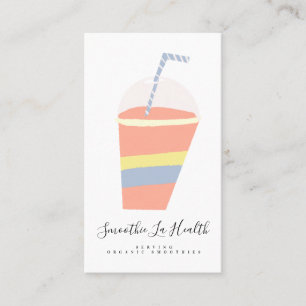 Carte De Visite Lait smoothie Secouer le socle de fruits Boire du 