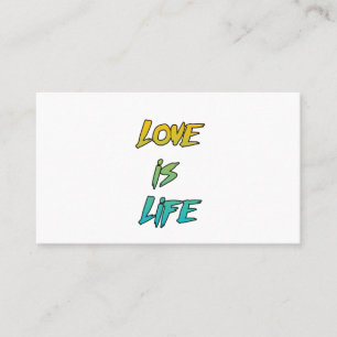 Carte De Visite L'amour, c'est la vie Citations Gf & Bf Couple But
