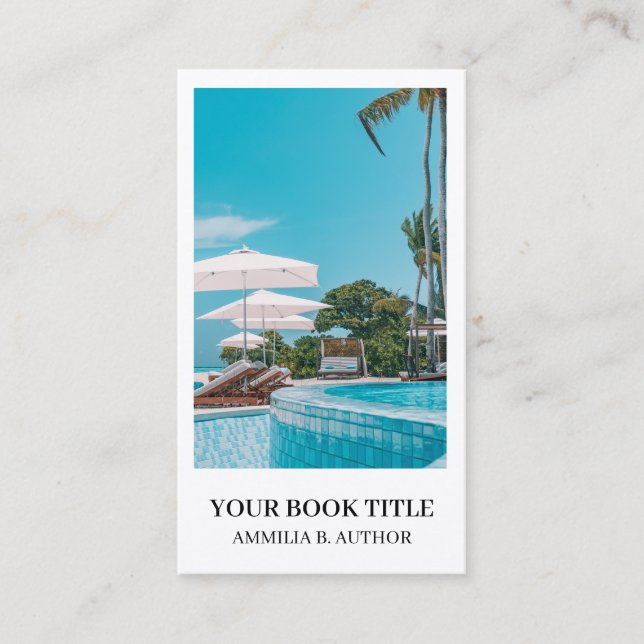 Carte De Visite Lancement du livre | Conception du logo promotionn (Devant)